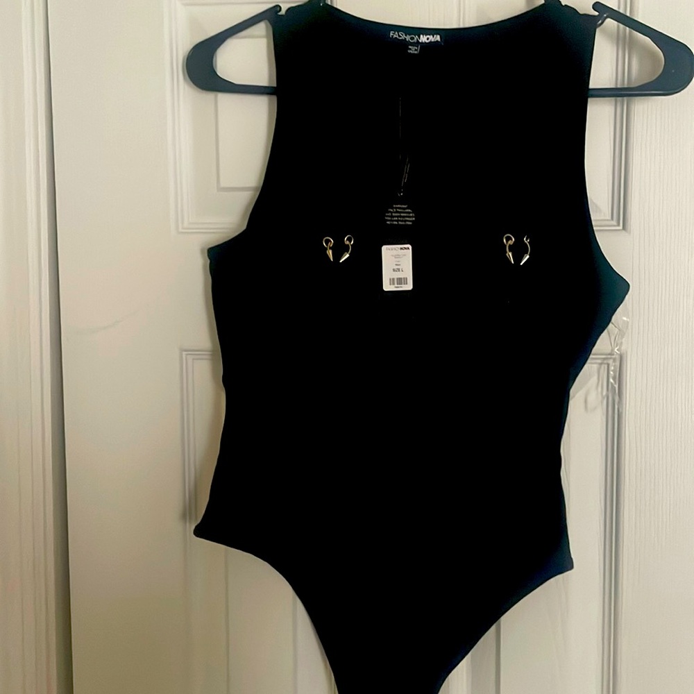 Pierced nips bodysuit